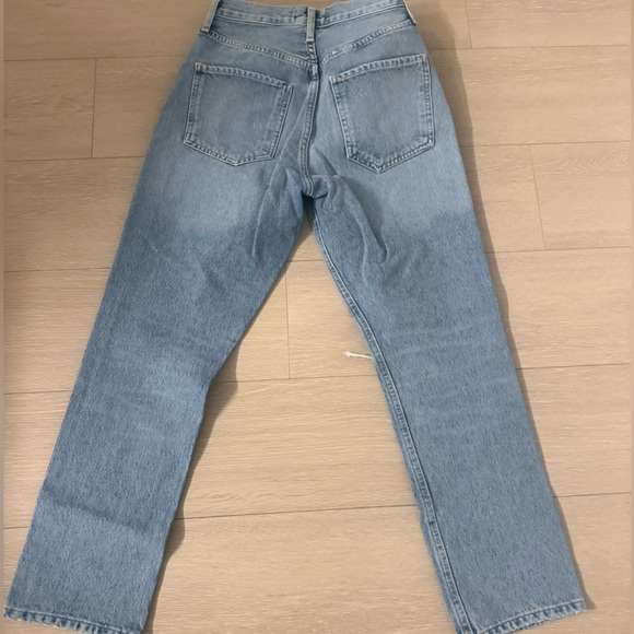 Agolde Riley High Rise Straight Crop Jeans - Picture 7 of 7